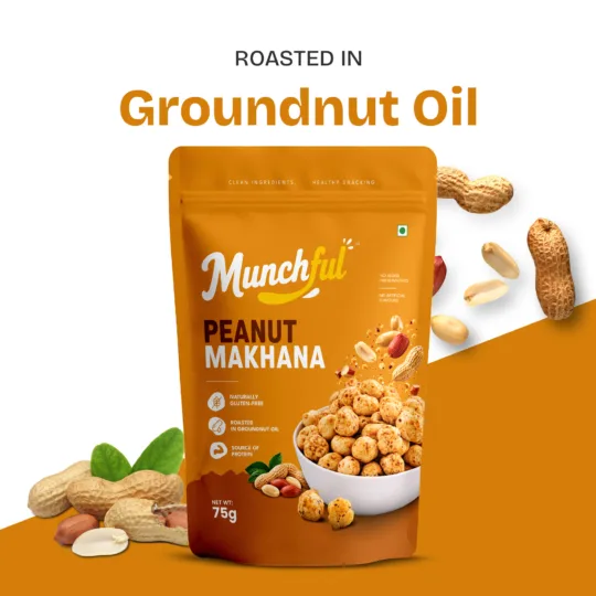 Peanut Makhana roasted in groundnut oil
